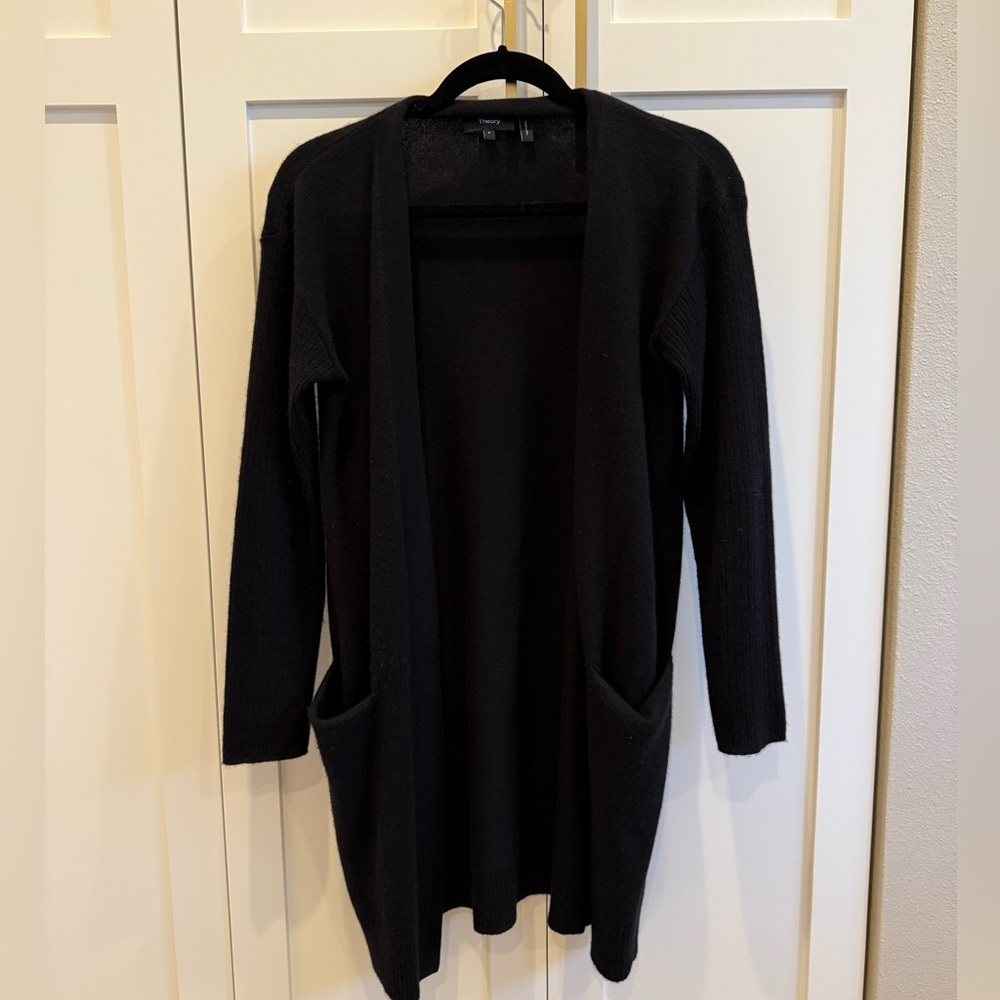 Theory open front cashmere cardigan